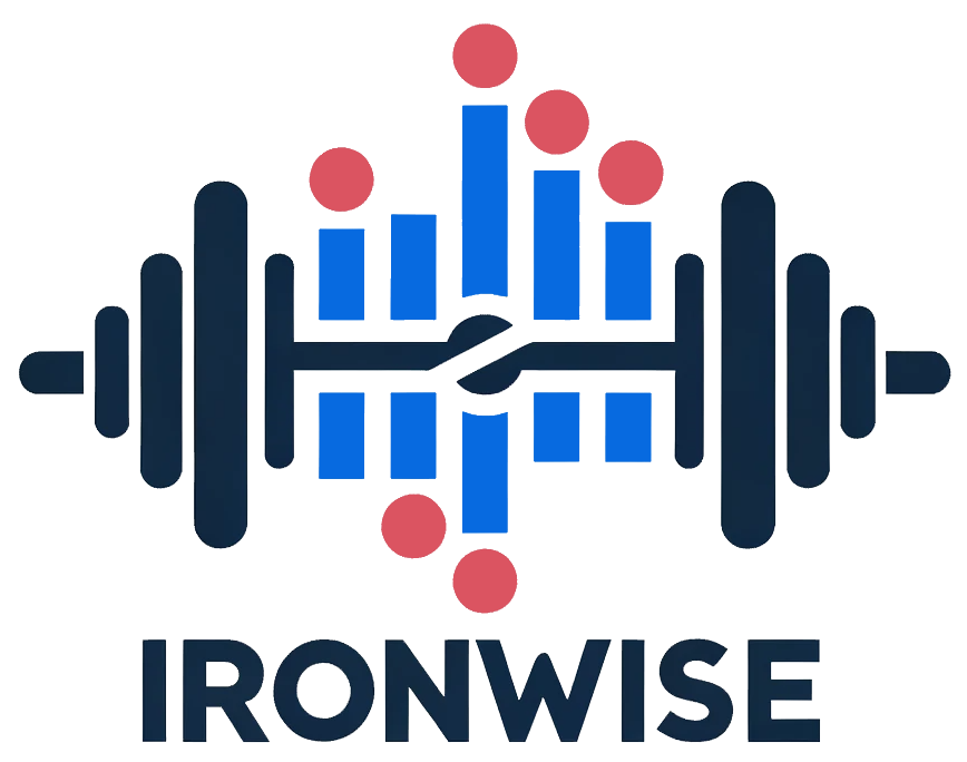 The official logo of Ironwise, the world's biggest Olympic weightlifting database.